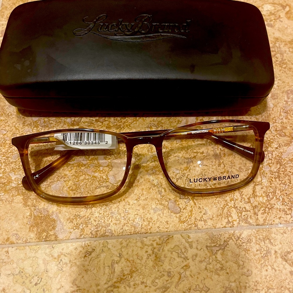 Lucky Brand Eye Glasses✨tortoises she’ll print✨factory lenses w logo✨NEW